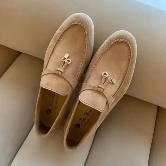 Loro Piana women's vintage elegant loafers - Picture 2 of 5